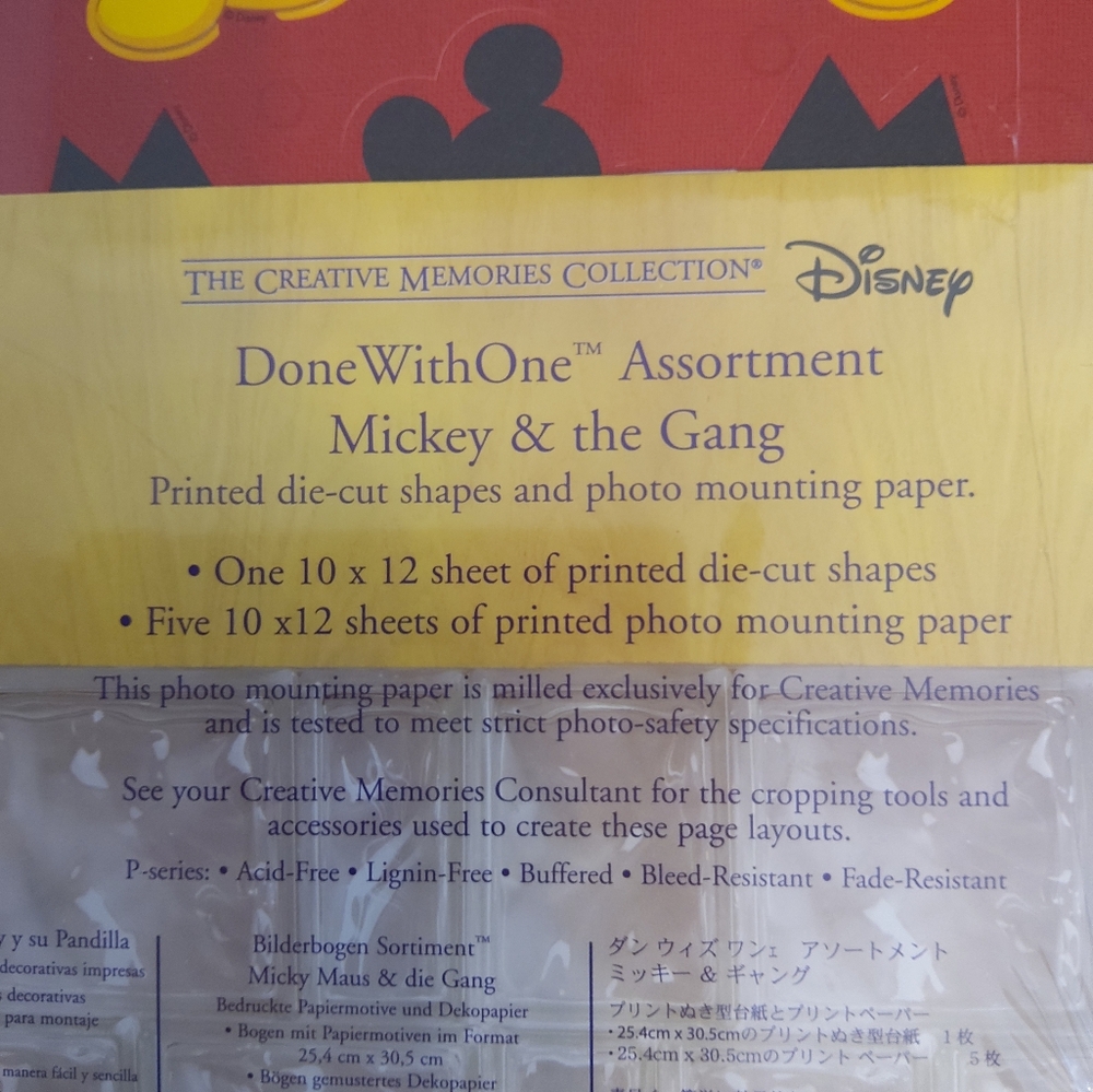 Creative Memories Disney Mickey Mouse and Friends Party Set - Red, Yellow, Black - Picture 7 of 7